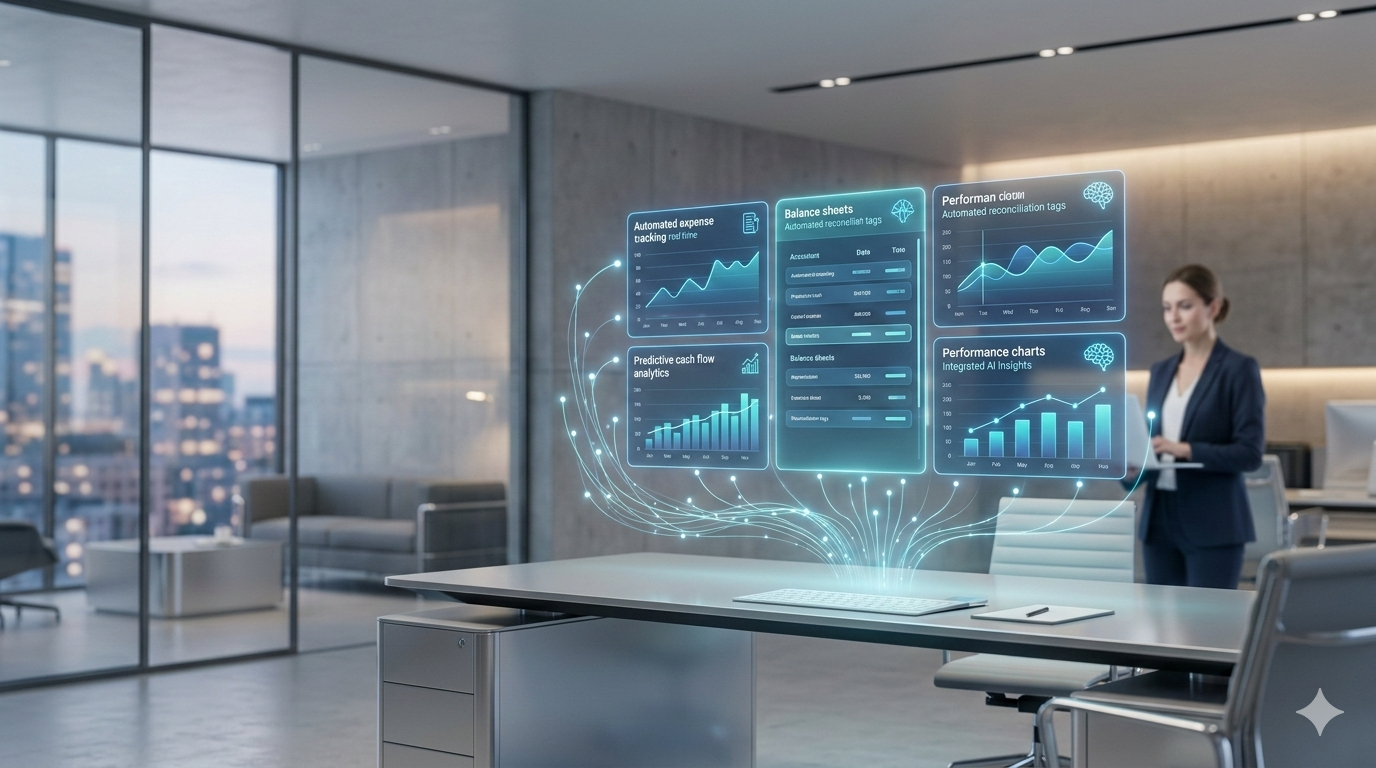AI-powered automated financial processing and balance sheets